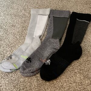 Bombas Men's Performance Compression Knee High Sock 3-Pack (20-30mmHg) - LG